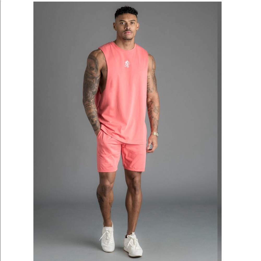 GK STERN JERSEY VEST & GK JERSEY SHORT - CORAL